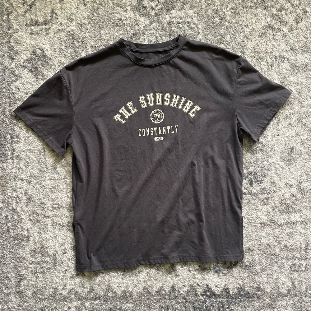 Grey oversized tee | boyfriend tee | t shirt